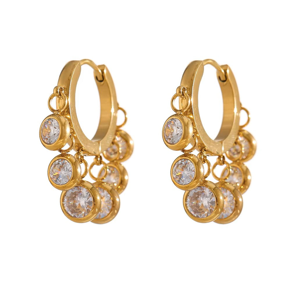 Dangling Gems Earring