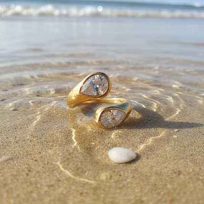 Two Teardrops Ring 1