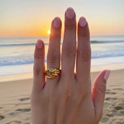 Waterproof Twist Knot Ring 1 