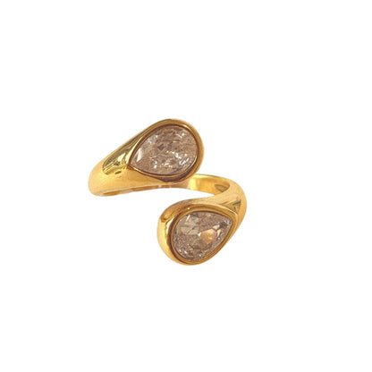 Two Waterdrops Ring