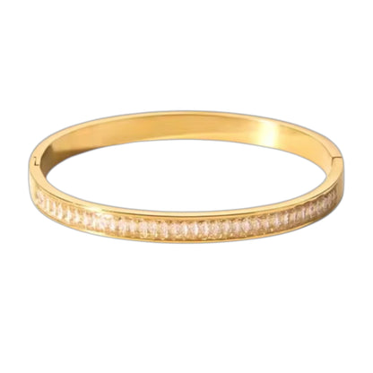 Glam Bangle with Baguette Gems